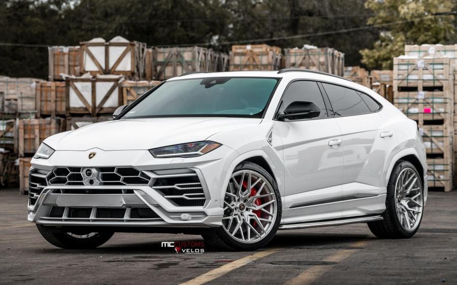 Lamborghini Urus Bianco Monocerus by MC Customs on Velos Wheels (VLS07) '2019